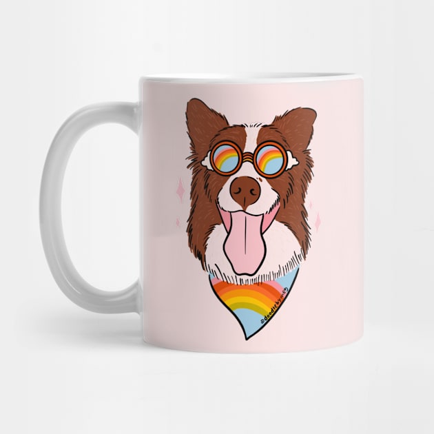 Rainbow Dog by Doodle by Meg